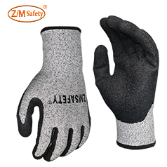 Wholesale Manufacturer<br/> Latex Cut Resistant Gray Gloves